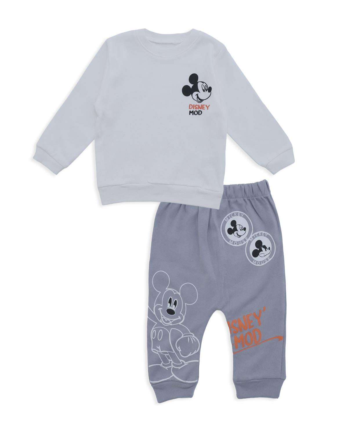Erkek Bebek Disney Mod Mickey Mouse Alt Üst 2'Li Eşofman Takım