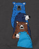 Ayı Baskılı Bisiklet Yaka Sweatshirt
