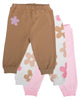Çiçek Desenli Pijama Altı 3'lü Set
