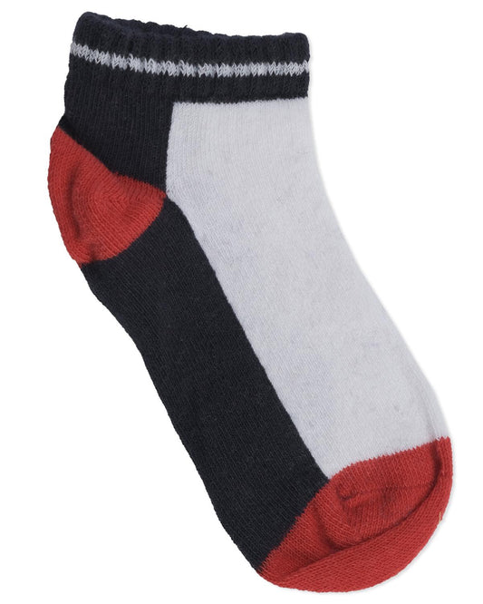 Erkek Çorap Çarpraz Şeritli Çizgili Desenli 3'lü Patik Çorap