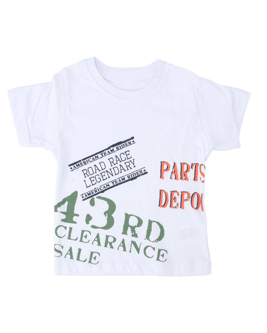 Erkek Bebek Yazı Baskılı Yelekli T-Shirt Pantolon Alt Üst Takım