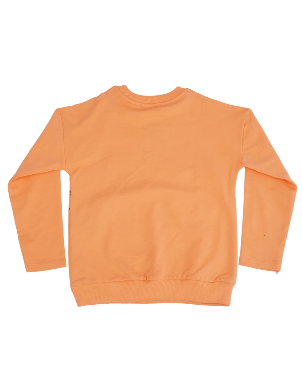 Daisy Baskılı Bisiklet Yaka Sweatshirt