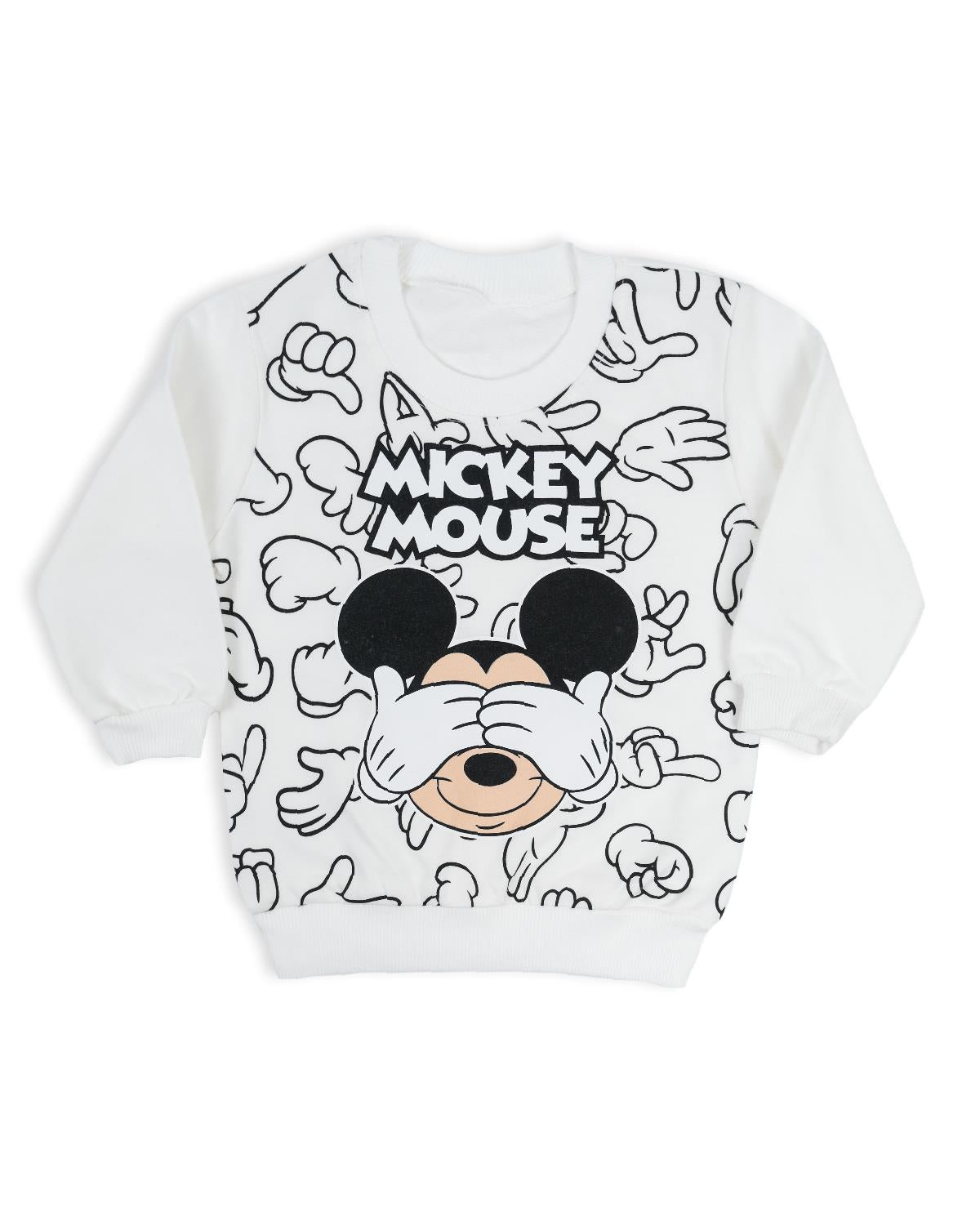 Erkek Çocuk Mickey Mouse Resim Baskılı 2li Alt Üst Eşofman Takım