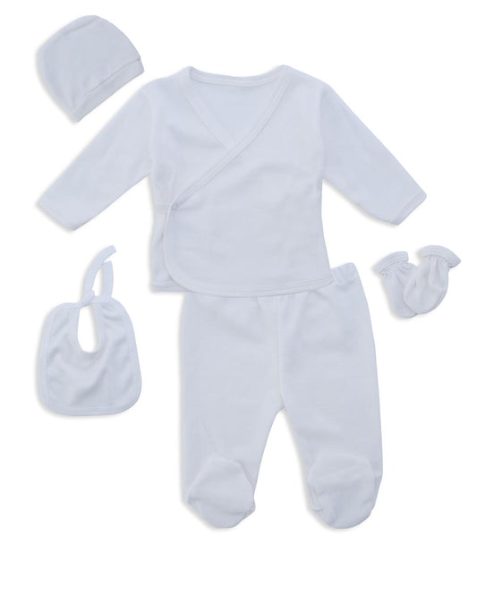 Hastane Çıkışı Yeni Doğan Bebek Çocuk Düz Zıbın Body Set 5 Parça