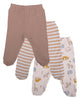 Fil Desenli Çoraplı Pijama Altı 3'lü Set