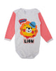 Lion Baskılı Uzun Kollu Çıtçıtlı Zıbın