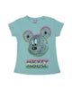 Kız Çocuk Kareli Mickey Mouse Baskılı Alt Üst Eşofman Takımı