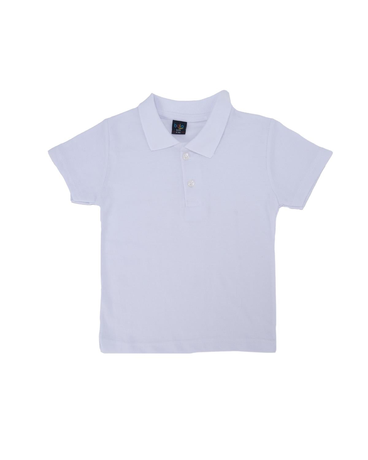 Unisex Çocuk Kısa Kol Yakalı Düğmeli Lacoste T-Shirt