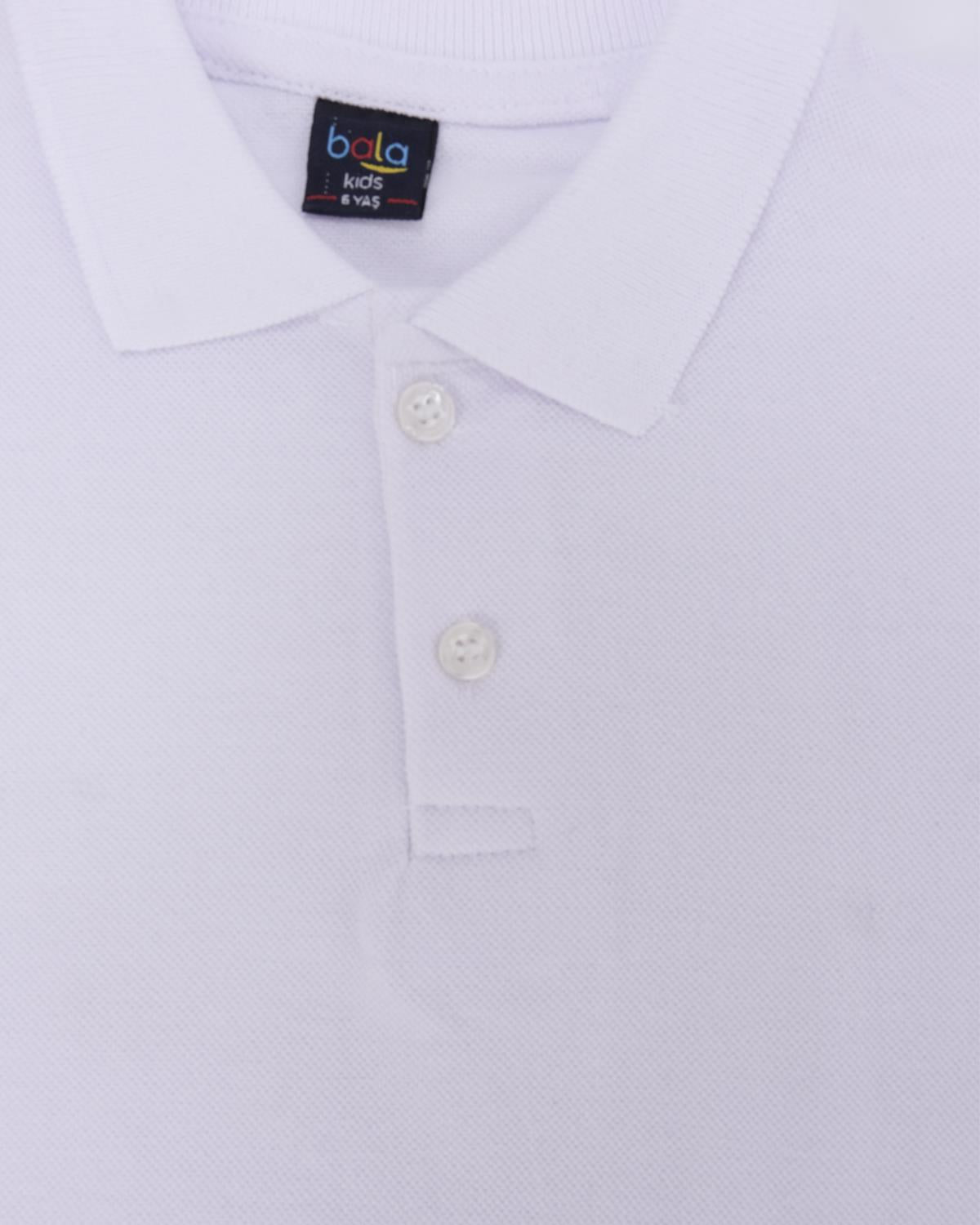 Unisex Çocuk Kısa Kol Yakalı Düğmeli Lacoste T-Shirt