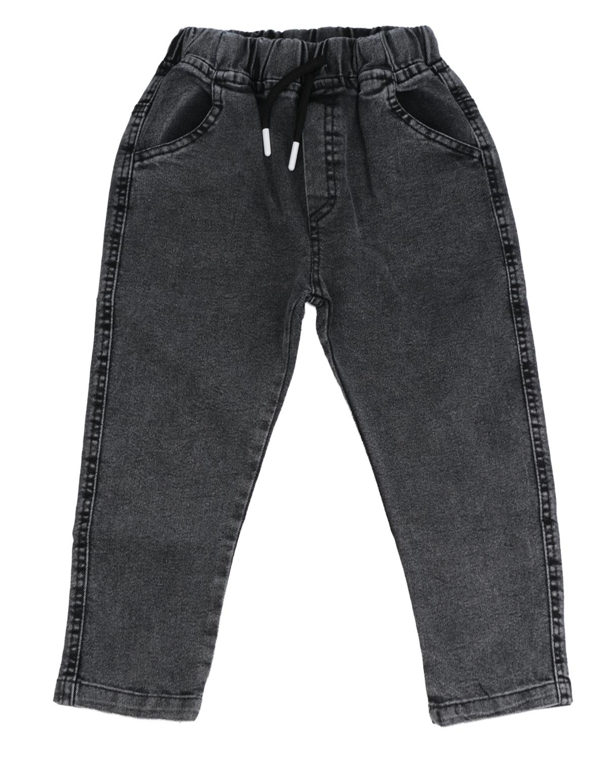 Likralı Beli Lastikli Kot Pantolon
