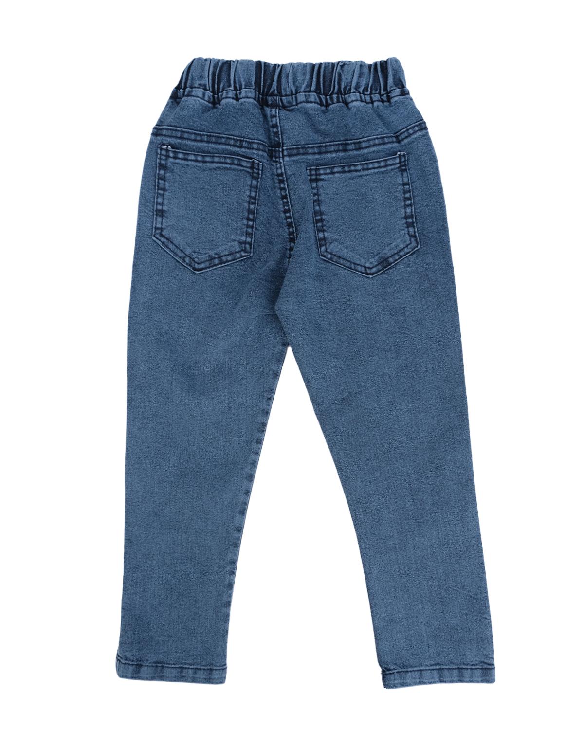 Likralı Beli Lastikli Kot Pantolon