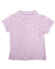Papatya Desenli Polo Yaka T-shirt