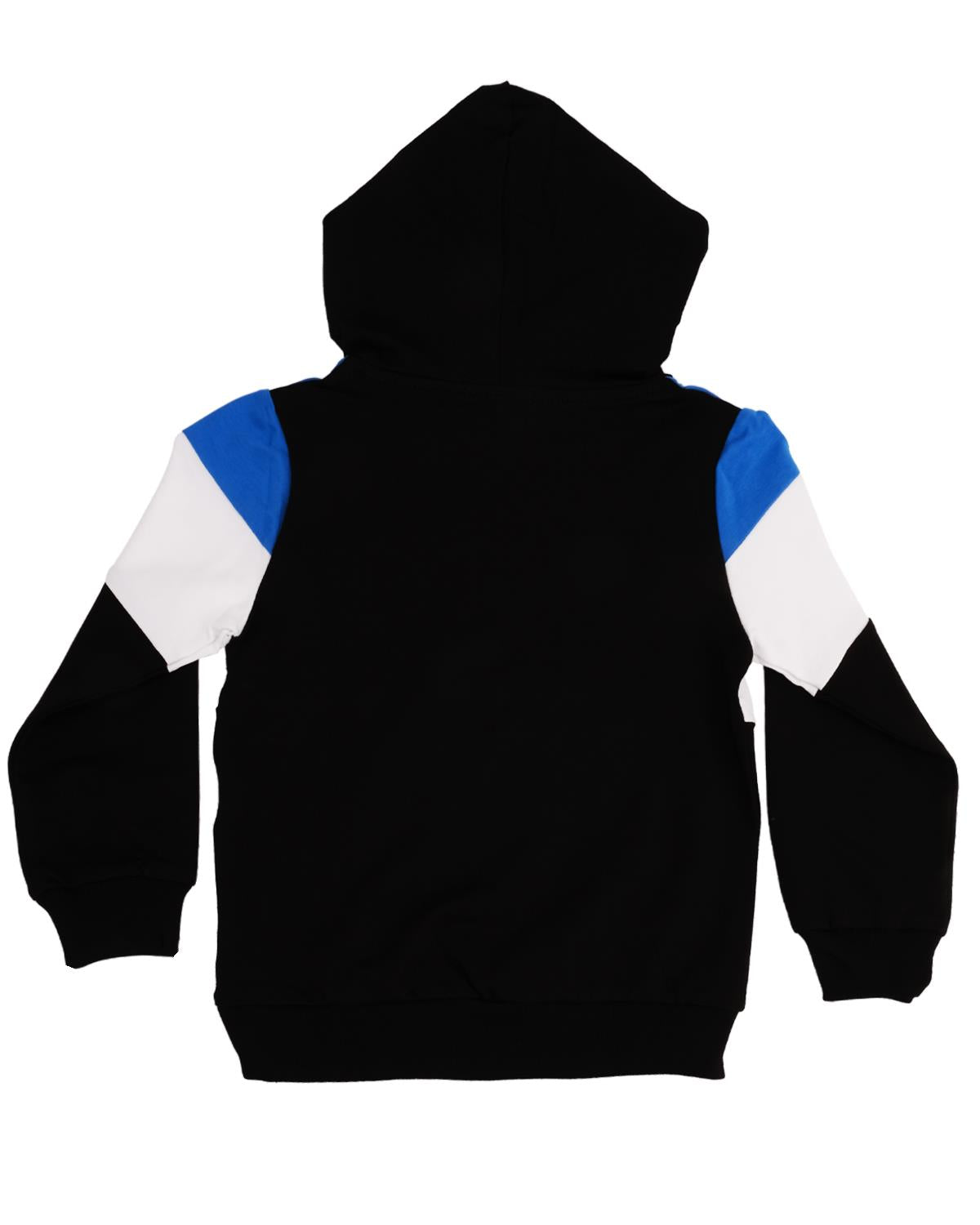 Renk Bloklu Kapüşonlu Sweatshirt
