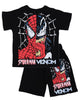Spider-Man Baskılı T-shirt Şort Takım