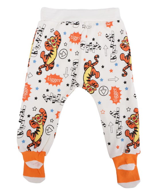 Tiger Baskılı Çoraplı Pijama Altı