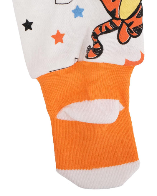 Tiger Baskılı Çoraplı Pijama Altı