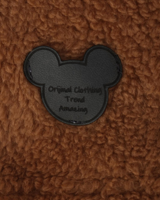 Unisex Çocuk Kapüşonlu Mickey Mouse Peluş Alt Üst 2'li Takım