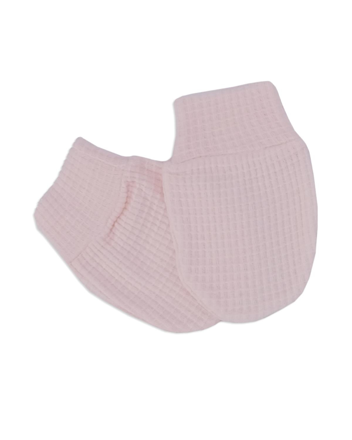 Kız Bebek Yeni Doğan Hastane Çıkışı Waffle Kumaş Zıbın Body 5'li Set