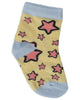 Kız Çocuk Yıldız Desenli Baskılı Bilek Çorap 3'lü Set